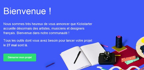 Kickstarter - KickStarter se lance en France le 27 mai