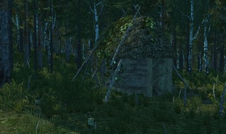 Une cabane construite par un joueur Une cabane construite par un joueur
