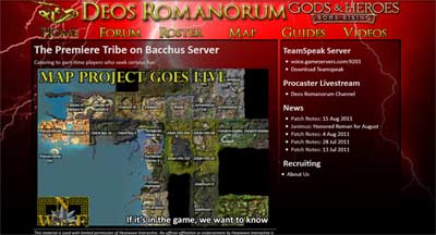Gods and Heroes - Les maps interactives de Deos Romanorum