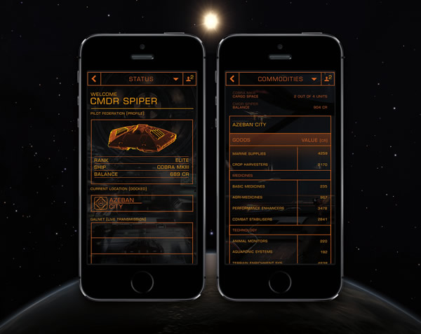 Application officielle d'Elite: Dangerous