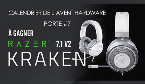 Razer - Calendrier de l'Avent Hardware : un casque Kraken 7.1 V2 de Razer à gagner