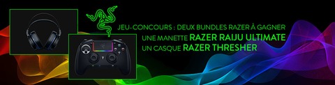 Razer - Concours : des bundles PS4 « manette Raiju Ultimate / casque Thresher » de Razer à gagner