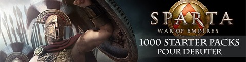 Sparta - 1000 « starter packs » pour bien débuter dans Sparta: War of Empires