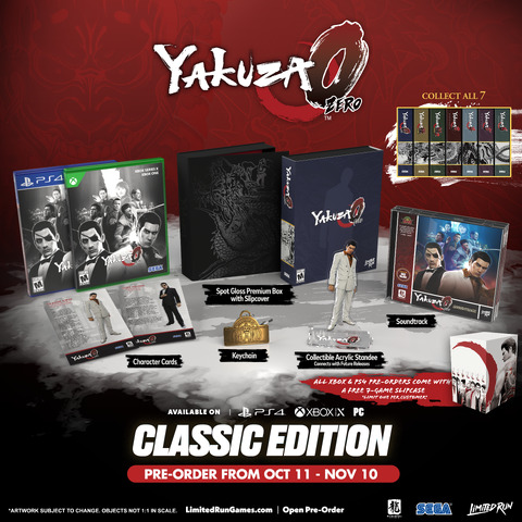 Yakuza 0 - La série des jeux Yakuza déboule en édition physique chez Limited Run Games