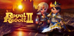 Logo et personnages officiels de Royal Revolt 2