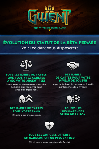 Récompenses de bêta fermée