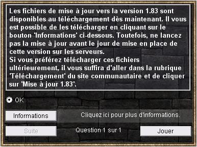Dark Age of Camelot - Téléchargez en avance les fichiers de la version 1.83.