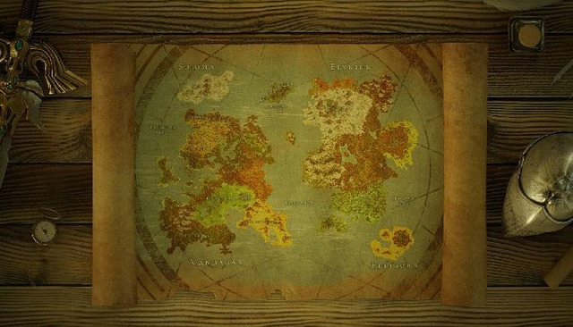 Carte du monde de Verra