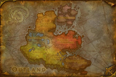 Carte de l'Outreterre (Outland)