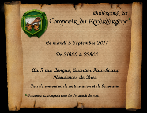 Mordor - Ouverture du Comptoir du Renard d'Argent, mardi 5 septembre