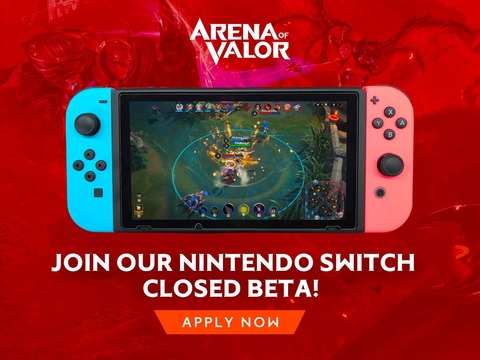 Arena of Valor - Arena of Valor recrute pour son bêta-test sur Nintendo Switch