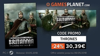Promo : A Total War Saga : Thrones of Britannia à -24% 