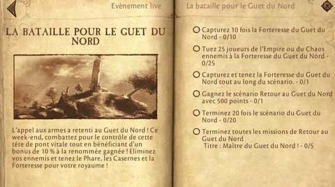 Warhammer Online - Evénement en cours : la Bataille pour le Guet du Nord