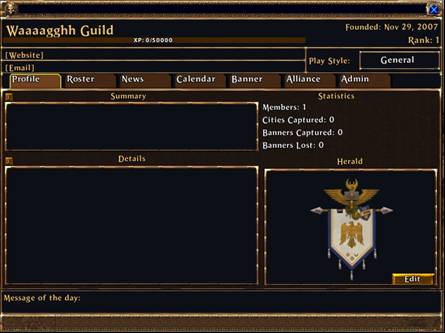 Profil de la Guilde