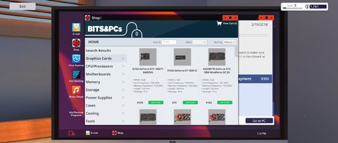 PC Building Simulator - Achat composants