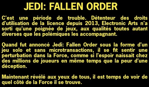 Star Wars Jedi: Fallen Order - Test de Star Wars Jedi: Fallen Order - Les choses en ordre