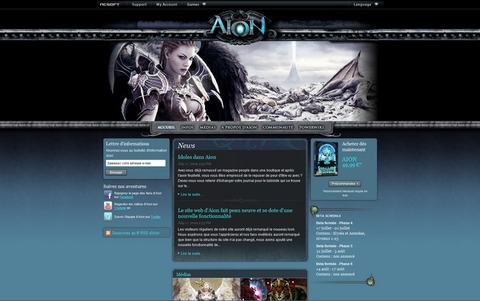 Aion - Nouveau site officiel et Power-Wiki