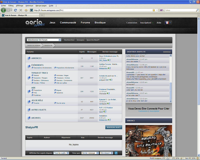 Forum officiel de SHAIYA FR