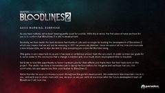 Bloodlines 2 « toujours en développement », mais plus chez Hardsuit Labs