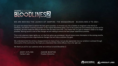 La sortie de Vampire: The Masquerade - Bloodlines 2 repoussée à l'année prochaine