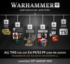 Games Workshop précise le contenu de sa plateforme Warhammer+
