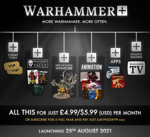 Games Workshop - Games Workshop précise le contenu de sa plateforme Warhammer+