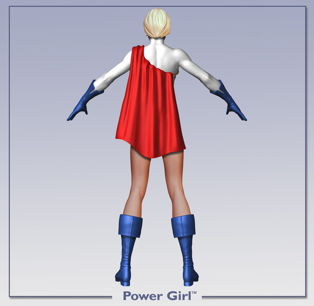 Power Girl - Dc ren icnchar powergirl back