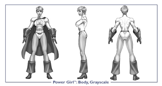 Power Girl - Dc con icnchar powergirl body gray