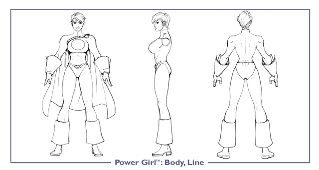 Power Girl - Dc con icnchar powergirl body line