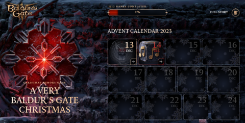 Baldur's Gate 3 - Le studio Larian déploie son calendrier de l'avent inspiré de Bladur's Gate 3