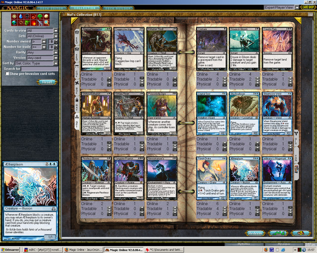 Le classeur permettant d'organiser sa collection et de procéder à des échanges.