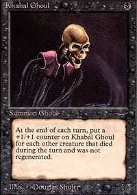 Magic the Gathering Online - Khabal Ghoul réimprimée dans Masters Edition