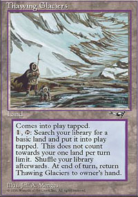 Magic the Gathering Online - Thawing Glaciers réimprimé dans Masters Edition