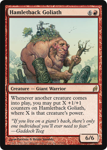 Magic the Gathering Online - Lorwyn : Hamletback Goliath présenté sur le site officiel [MAJ 10h]