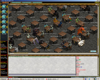 Une salle de jeu, où se rencontrent et s'affrontent les différents mages.