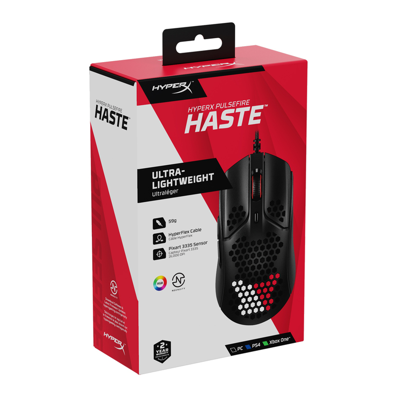 HyperX Pulsefire Haste 2 - Souris sans fil gaming (blanc) - HP
