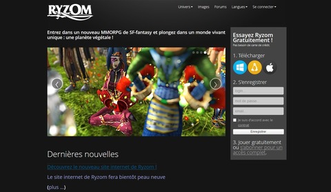 Ryzom - Le site officiel de Ryzom fait peau neuve