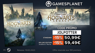Code promo Gamesplanet : 100 coupons de réduction -15% sur pour Hogwarts Legacy