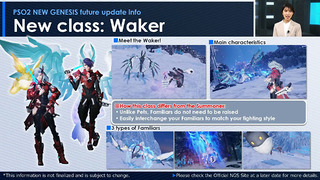 Aperçu du Waker de Phantasy Star Online 2: New Genesis