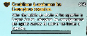 Guild Wars 2 - Contribuer à espionner les courageux corsaires