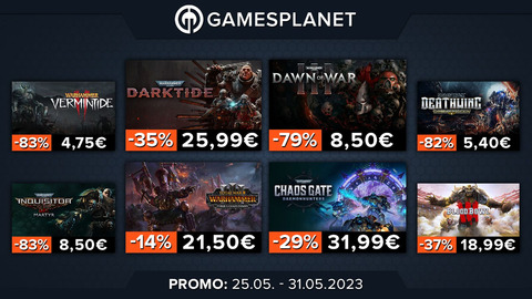 Promo Gamesplanet : jusqu'à -90% sur 130 jeux Warhammer pour les Warhammer Skulls