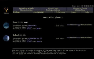 Les planètes contrôlées