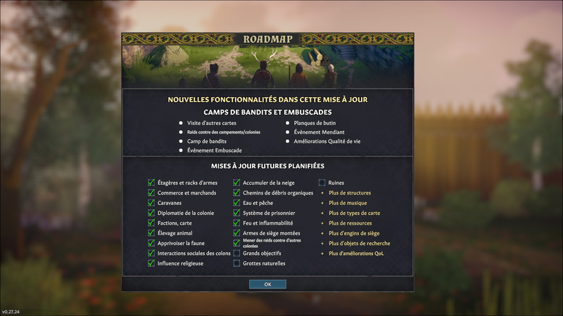 La feuille de route au jour d'aujourd'hui