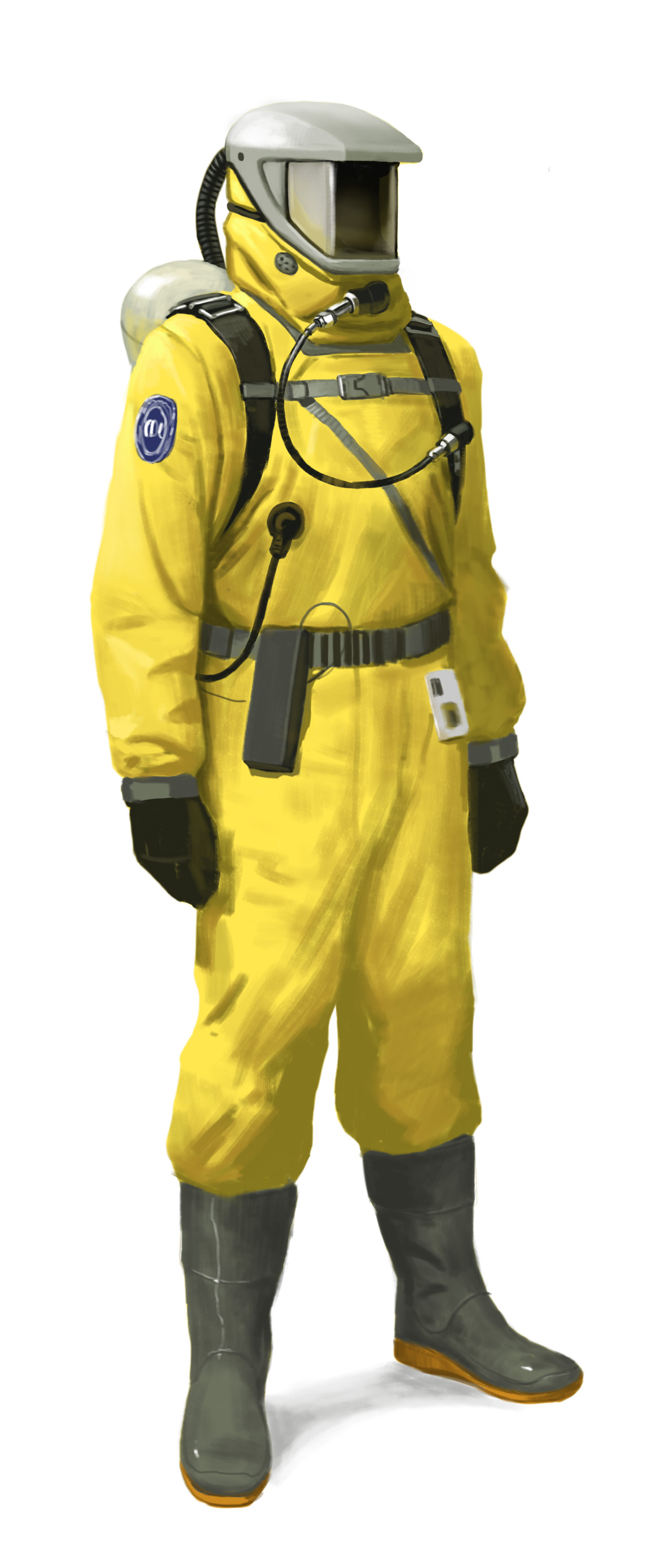 Костюм радиационной защиты. Костюм химзащиты CDC арт. Радиационно защитный костюм РЗК. Защитный костюм от радиации арт. Hazmat Suit арт.