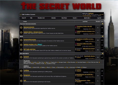 The Secret World - Les forums officiels font peau neuve