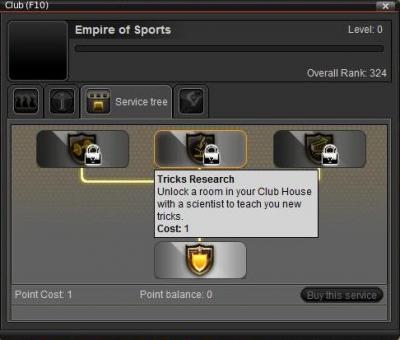 Empire of Sports - L'interface club fera peau neuve