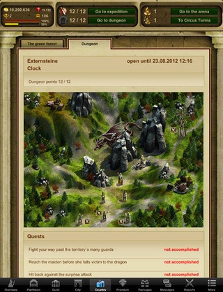 Gladiatus sur iOS