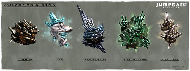 Différents types de minerais