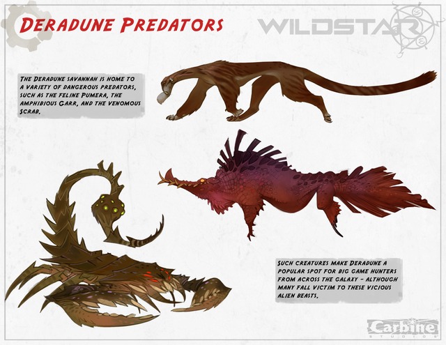 La vie sauvage de Deradune - Concept Deradune Predators1