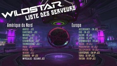La liste des serveurs francophones de WildStar se dévoile